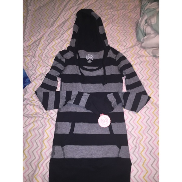black and grey hoodie