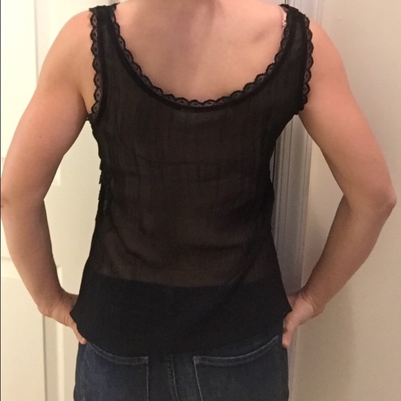 Black lace see-through top - Picture 2 of 4