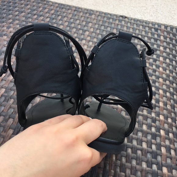 Thong Lace Up Flats - Picture 4 of 4