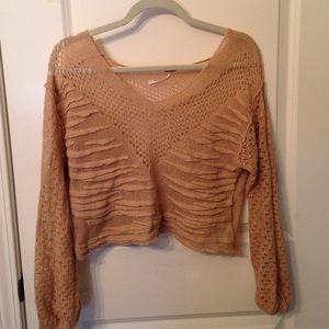 Free People crop sweater