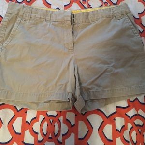 Khaki J. Crew shorts