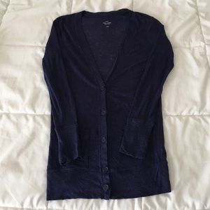 J.Crew Dark Navy Cardigan