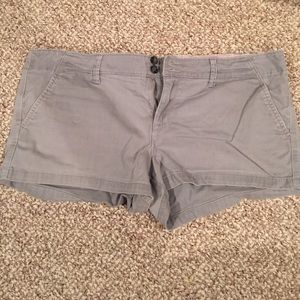 Grey white and red shorts for @sab