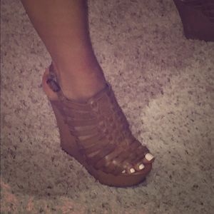 Brown Wedges - Never worn