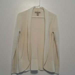 Banana Republic Ribbed Shawl Collar Open Cardigan