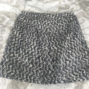 Pleated print mini skirt banana republic