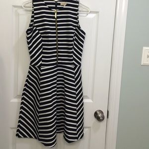 Michael Kors Navy/White Stripped Dress