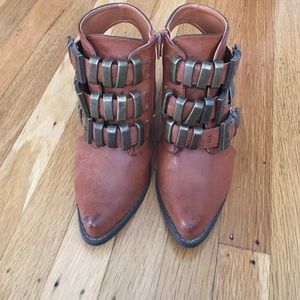 Forever 21 buckle booties