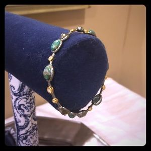 Alexis Bittar stone and crystal bangle