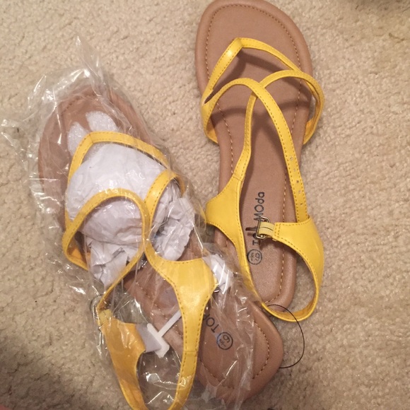 Yellow sandals