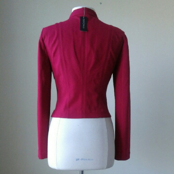 Red Ponte moto zipper jacket - Picture 3 of 3