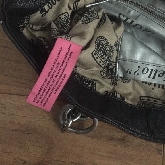 Black Genuine Leather Juicy Couture purse - Picture 4 of 4