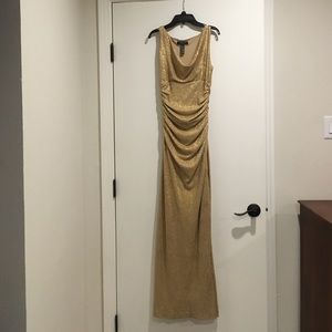 Lauren Ralph Lauren gold evening gown