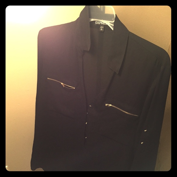 Express black blouse