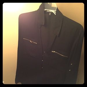 Express black blouse