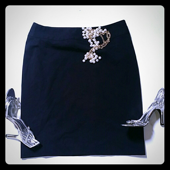 Liz Claiborne Navy blue pencil skirt NWOT  12