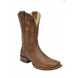 Brown Waxy Square Toe Men's Boots! Buy please!