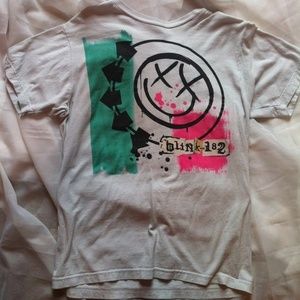 Blink 182 white tee