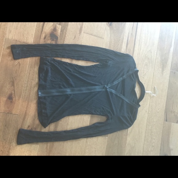 T Alexander wang rib cardigan black