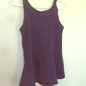 Express Lacey top peplum tank