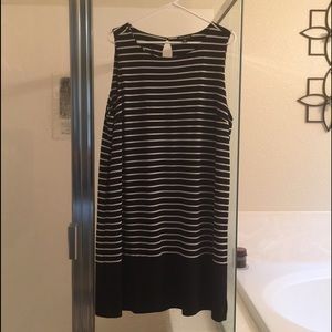 Sleeveless striped dress