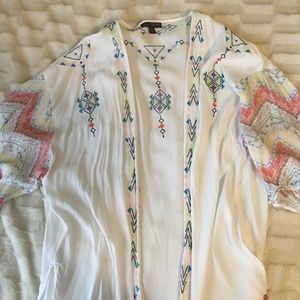 Kendall & Kylie Collection Embroidered Kimono