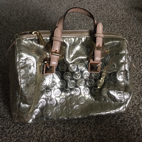Gold Michael kors bag