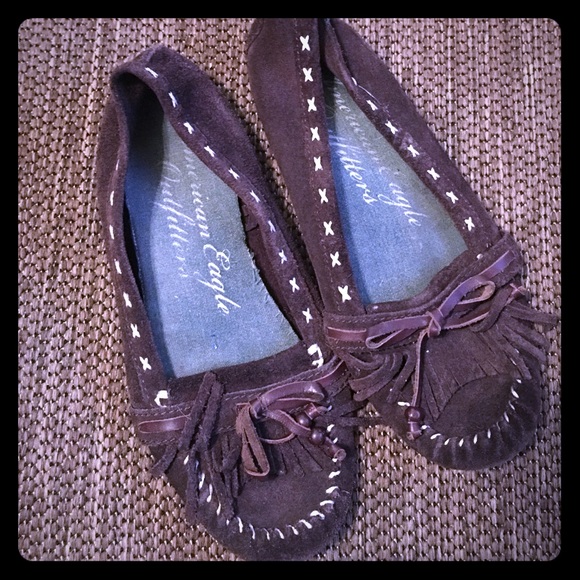 American Eagle moccasins size 8