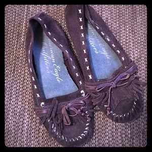 American Eagle moccasins size 8