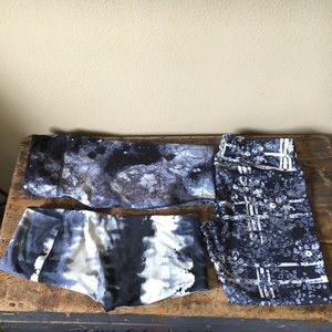 Set of three-3/4 length yoga pants