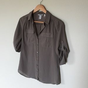 NEW H&M Taupe Blouse