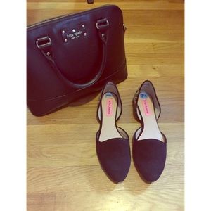 Never Worn Betsey Johnson black and leopard flats