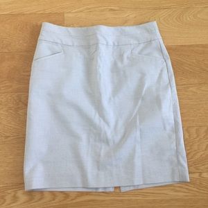 Banana republic grey/white pinstripe skirt