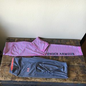 Under Armor-2 pairs workout pants
