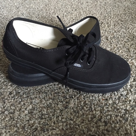 Black vans never worn