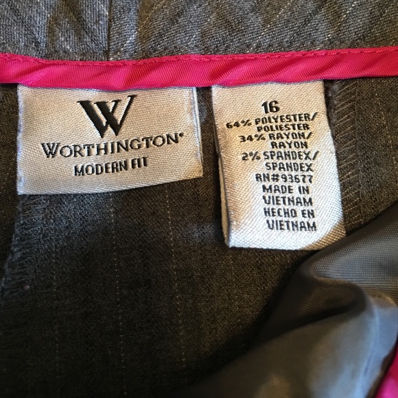 🚫SOLD🚫 Worthington Gray Pinstriped Pants - Picture 4 of 4