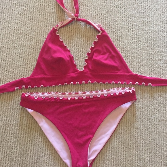 Hot pink bikini