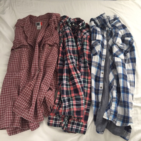 Brandy Melville Tops - ❣Flannel Shirt Bundle❣