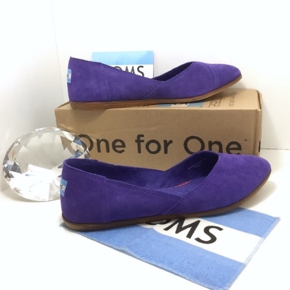 TOMS Shoes - TOMS Jutti Flats Blue Iris • Purple • NWT