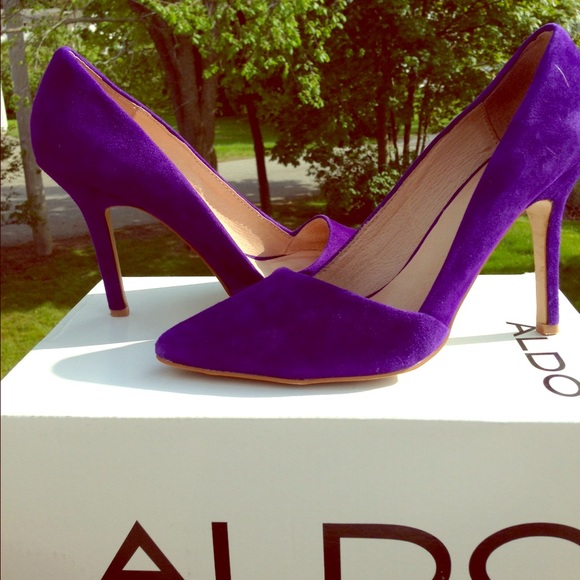 Aldo Purple Suede High Heel