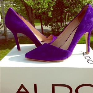 Aldo Purple Suede High Heel