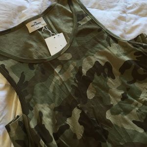 Camo the white briefs tank top