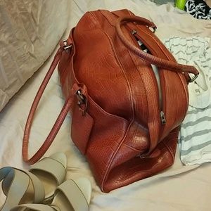 Red Weekender Carry on Bag