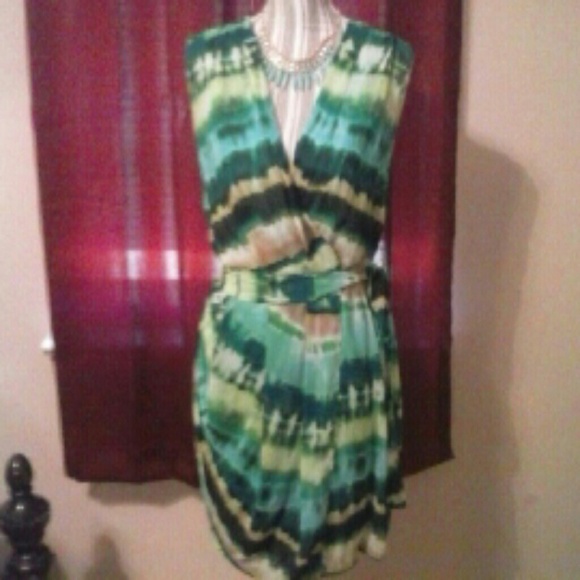 Colorful sexy little summer dress