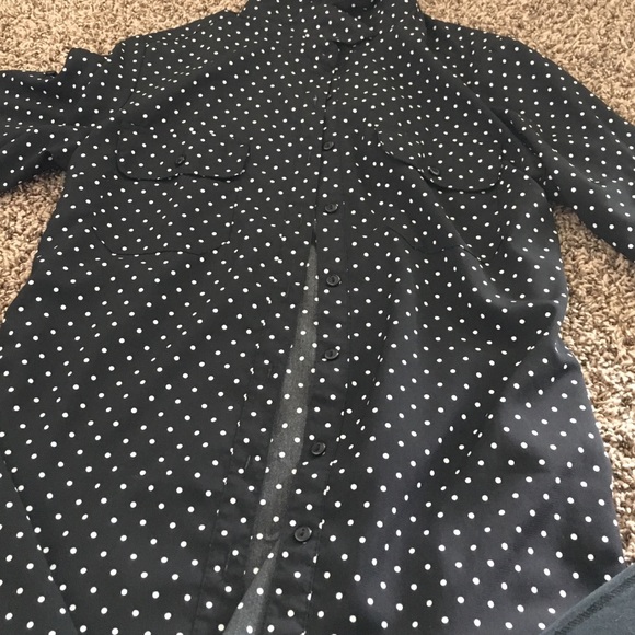 Polka dot blouse