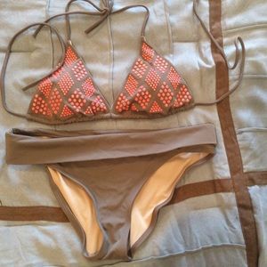 Victoria Secret Taupe Studded Bikini