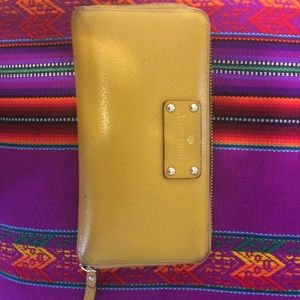 KATE SPADE NEW YORK lacey zip leather wallet