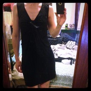 Black burnout dress