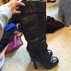 Jessica Simpson black tall boots