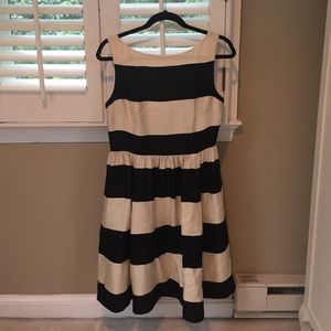 Kate Spade Striped Flare Dress